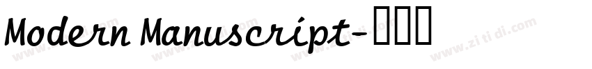 Modern Manuscript字体转换